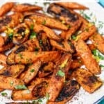 pin image 2 for oven roasted carrots with sumac.