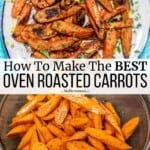pin image 3 for oven roasted carrots with sumac.