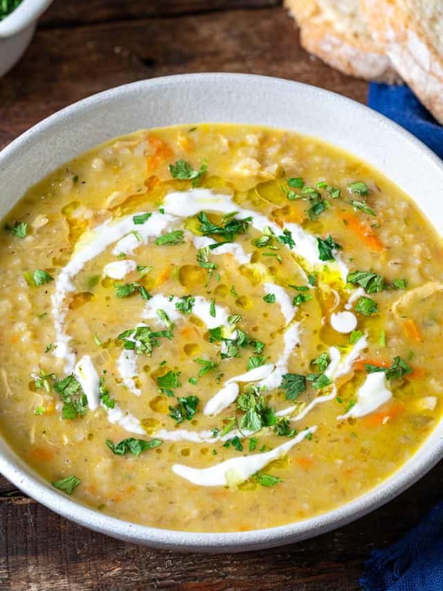 Soupe Jo (Persian Chicken and Barley Soup) - The Mediterranean Dish