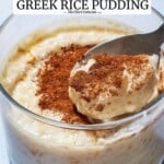 Rizogalo greek rice pudding pin image 1.