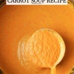 Pin image 2 for roasted carrot soup.