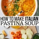 Pin image 3 for pastina soup.