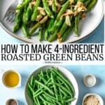 Pin image 3 for roasted green beans.