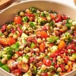 pin image 2 for vegan chickpea salad.