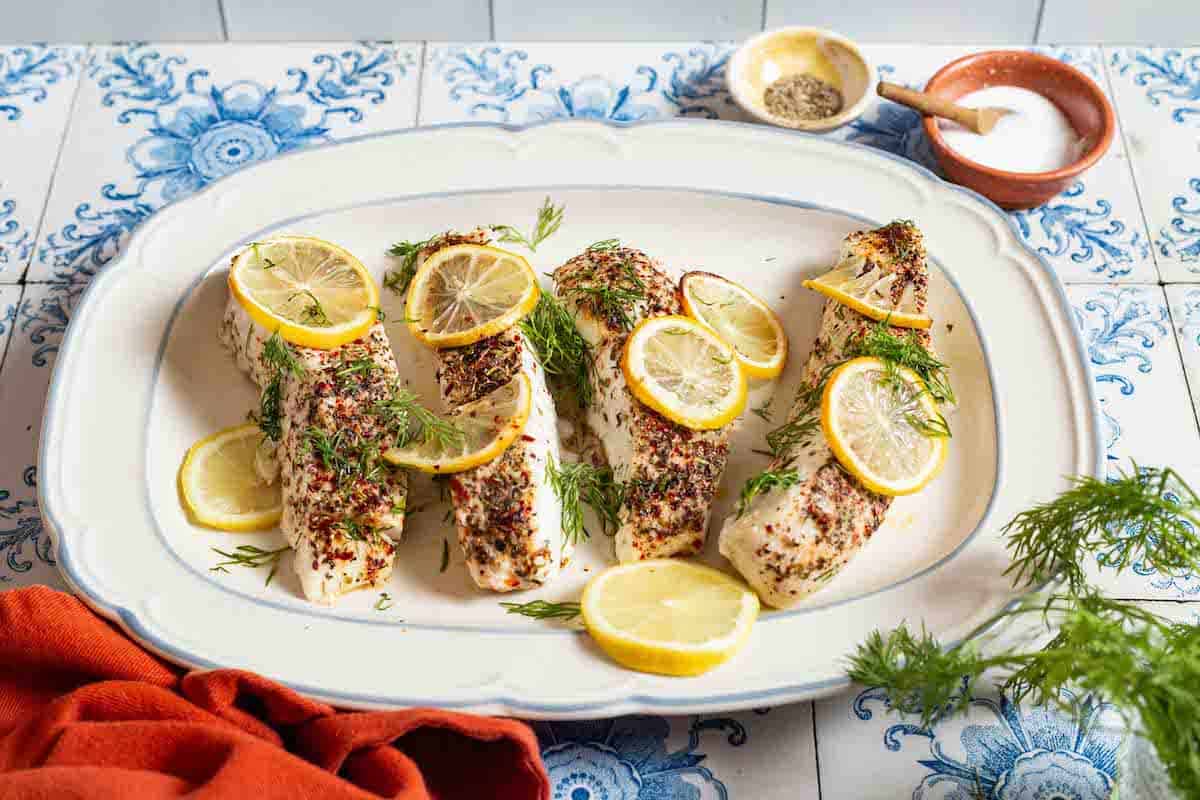 Baked Halibut with Lemon and Dill-image