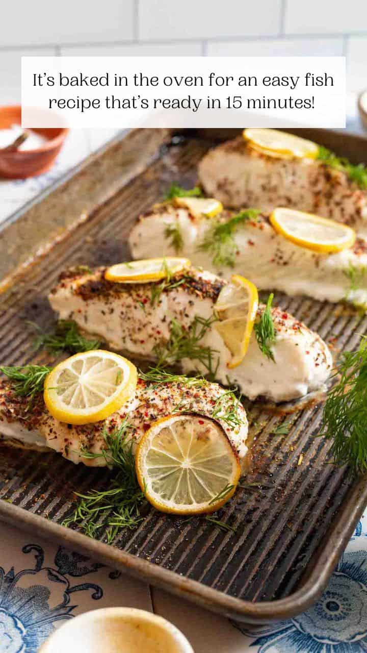 Baked Halibut with Lemon and Dill The Mediterranean Dish