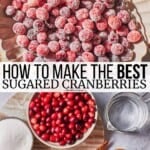 Pin image 3 for sugared cranberries.
