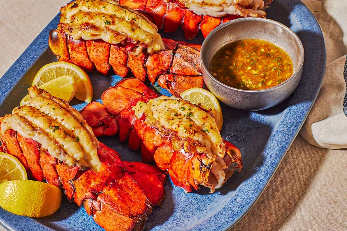 Lobster Tail with Lemon, Garlic and Aleppo Pepper