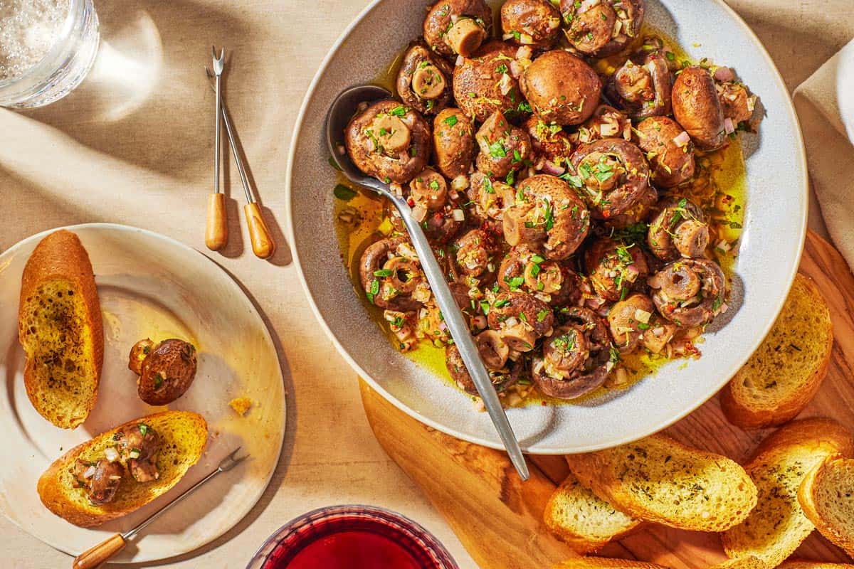 Marinated Mushrooms The Mediterranean Dish