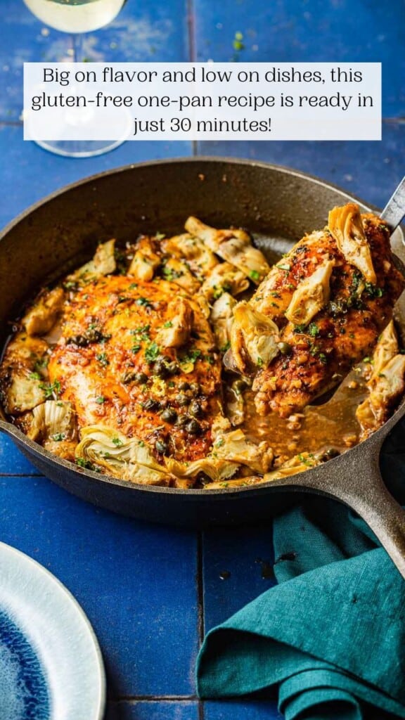 Baked Chicken Breasts in an Artichoke and White Wine Sauce The