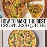 pin image 3 for crustless quiche.