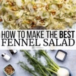 Pin image 3 for fennel salad.