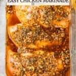 Pin image 2 for greek chicken marinade.