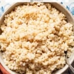 Pin image 1 for how to cook brown rice.
