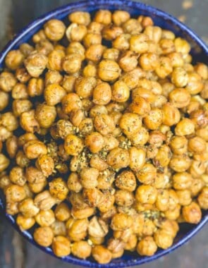 Chickpea recipes web story poster image.