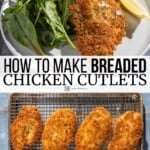 Pin image 3 for chicken cutlet recipe.