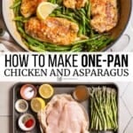 Chicken and asparagus skillet dinner
