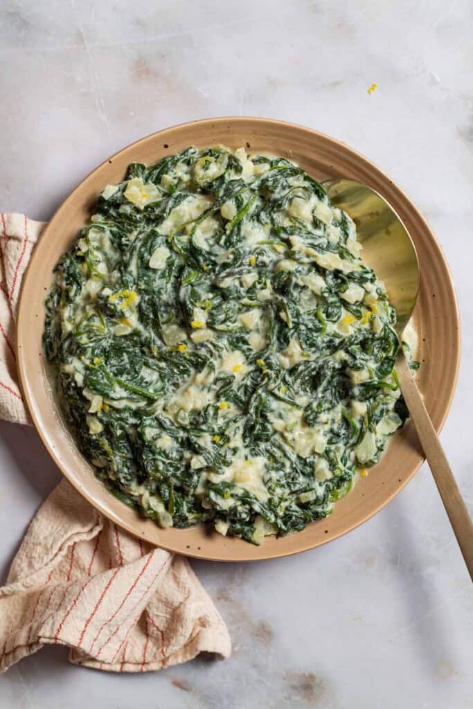 Creamed Spinach | The Mediterranean Dish