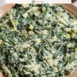 Pin image 1 for creamed spinach.