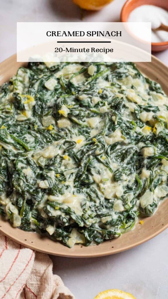 Creamed Spinach - The Mediterranean Dish