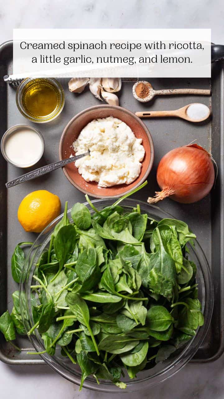 Creamed Spinach - The Mediterranean Dish