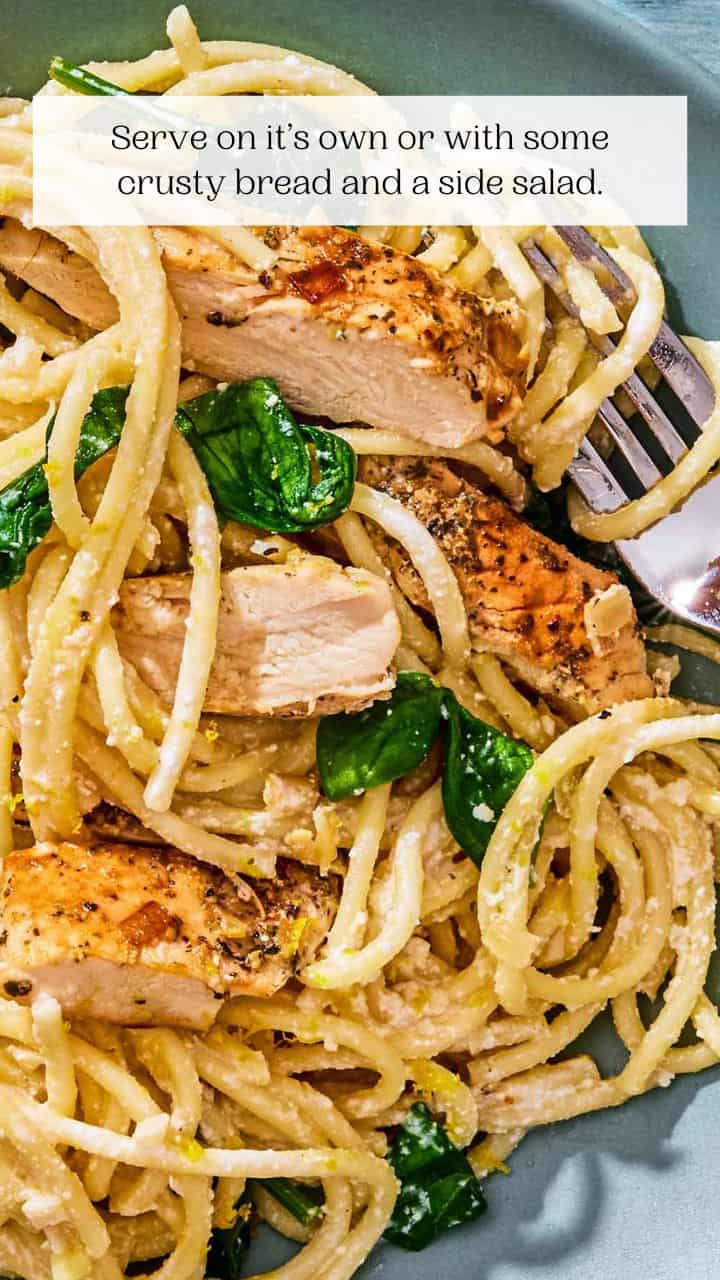 Lemon Chicken Pasta - The Mediterranean Dish