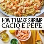 Pin image 3 for shrimp cacio e pepe.