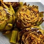 Pin image 1 for stuffed artichokes.