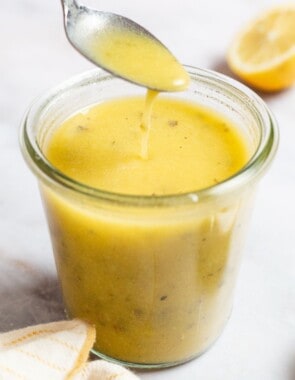 Lemon vinaigrette web story poster image.