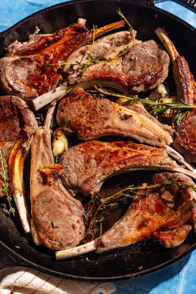 Pan Seared Lamb Chops The Mediterranean Dish