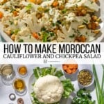 Pin image 3 for Moroccan cauliflower salad.