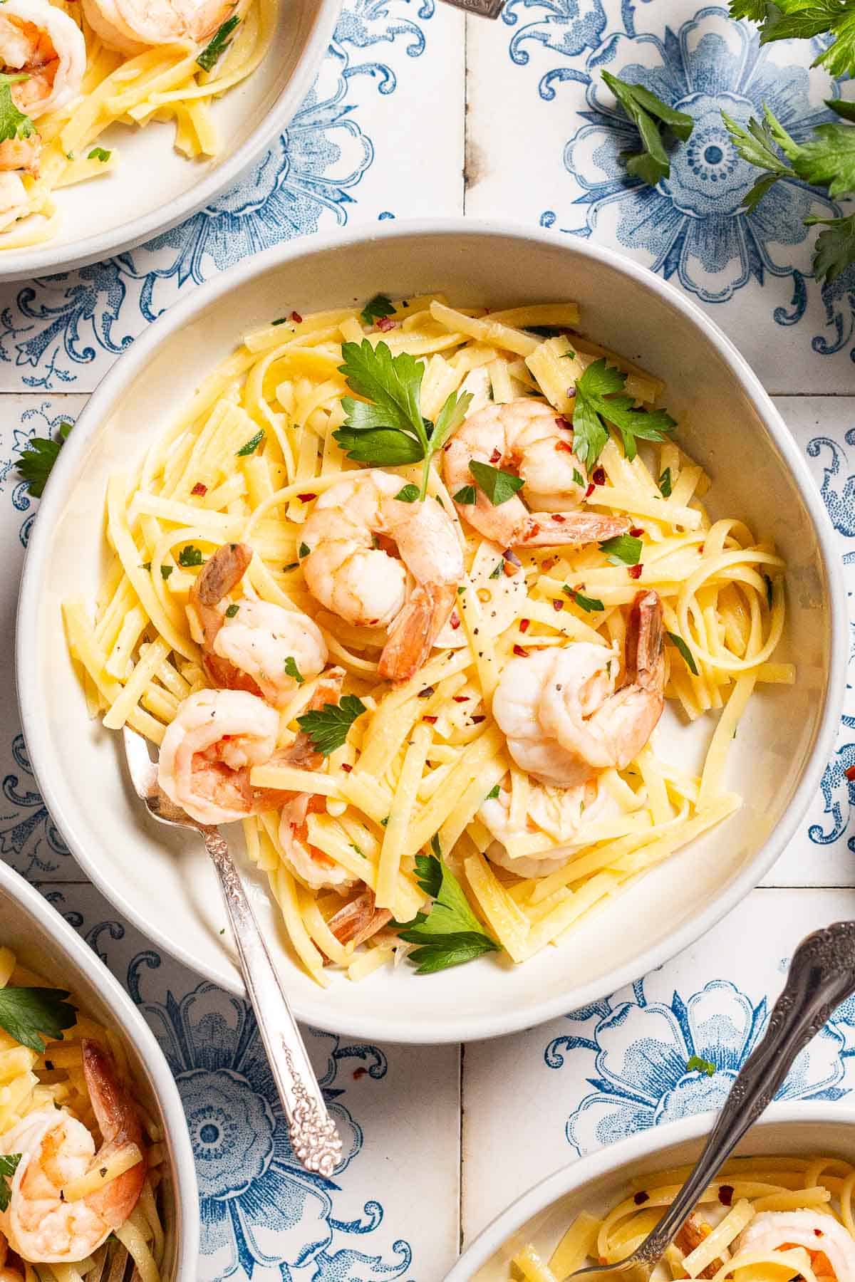 Shrimp Linguine Recipe | The Mediterranean Dish