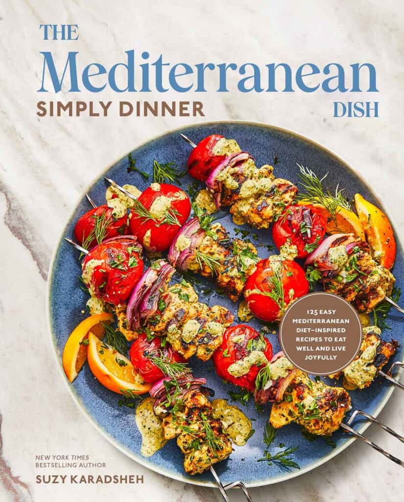 Cover of The Mediterranean Dish: Simply Dinner Cookbook with 124 Mediterranean Diet-Inspired Recipes to Eat Well and Live Joyfully from the New York Times Bestselling Author Suzy Karadsheh