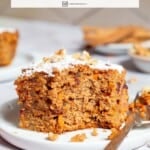 Pin image 2 for healthy carrot cake.