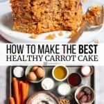 Pin image 3 for healthy carrot cake.