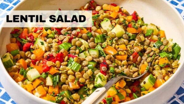 French lentil salad video.