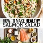 Pin image 3 for salmon salad.