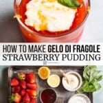 Pin image 3 for strawberry pudding.