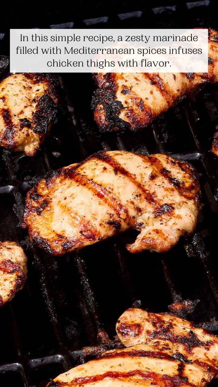 Grilled Chicken Thighs With Sumac, Pickled Onions, And Charred Lemon