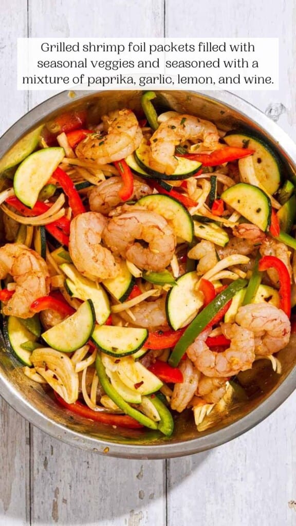 Grilled Shrimp Foil Packets With Vegetables - The Mediterranean Dish
