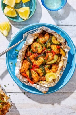 Shrimp Foil Packets | The Mediterranean Dish