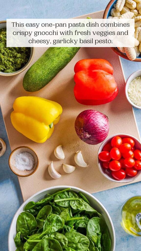 Crispy Gnocchi with Pesto and Summer Veggies - The Mediterranean Dish