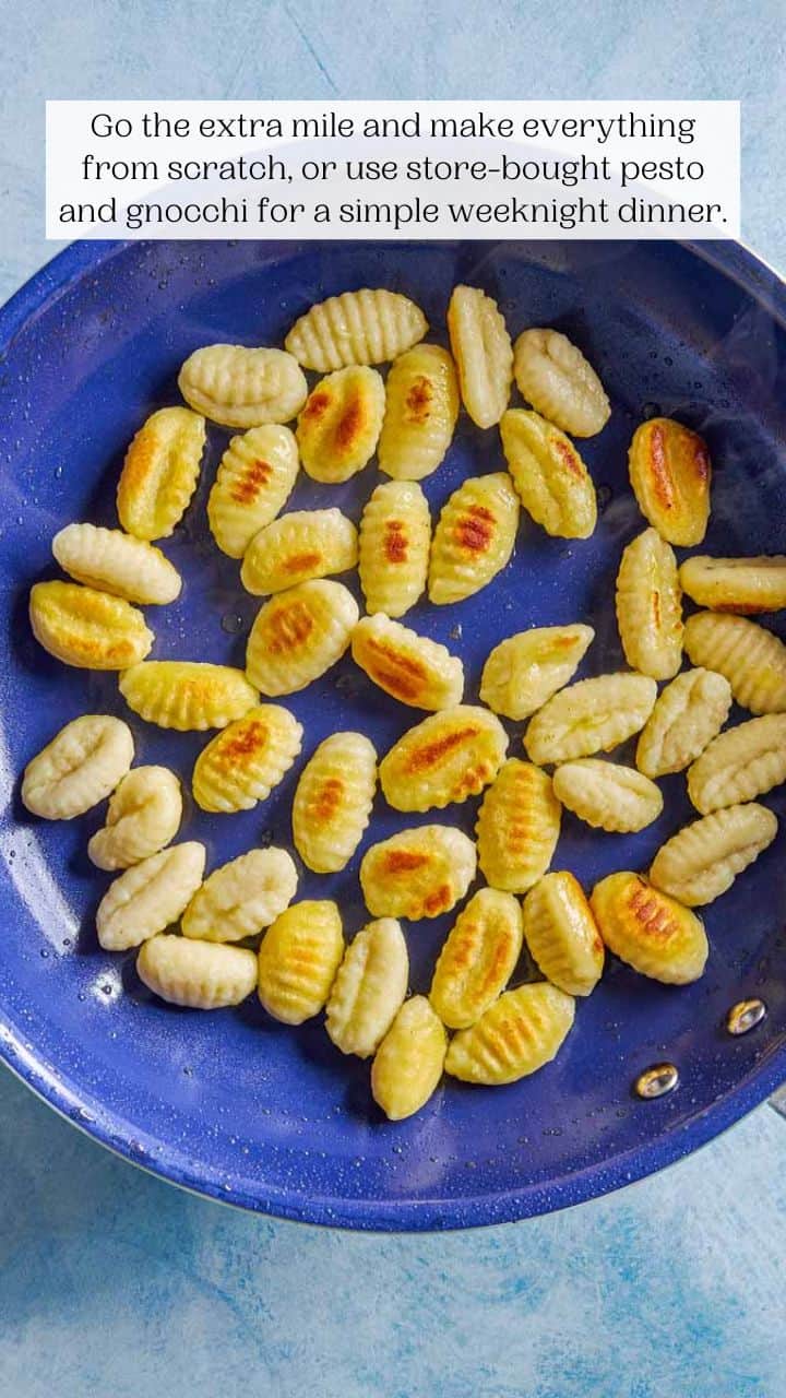 Crispy Gnocchi with Pesto and Summer Veggies - The Mediterranean Dish