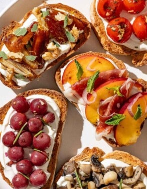 Ricotta toast web story poster image.