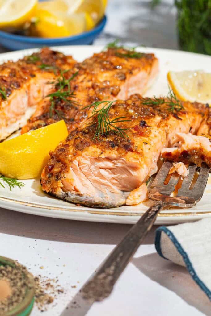 Baked Dijon Salmon Recipe | The Mediterranean Dish