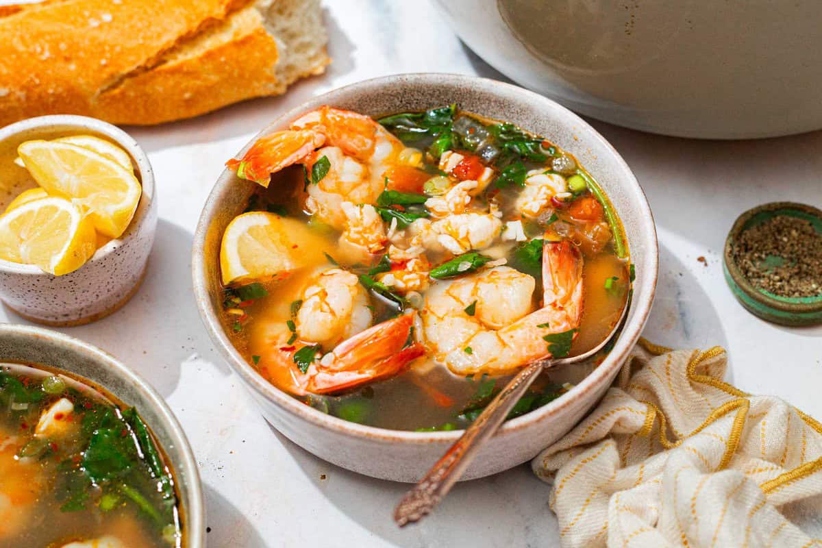 Seafood Stew with Shrimp and Lobster
