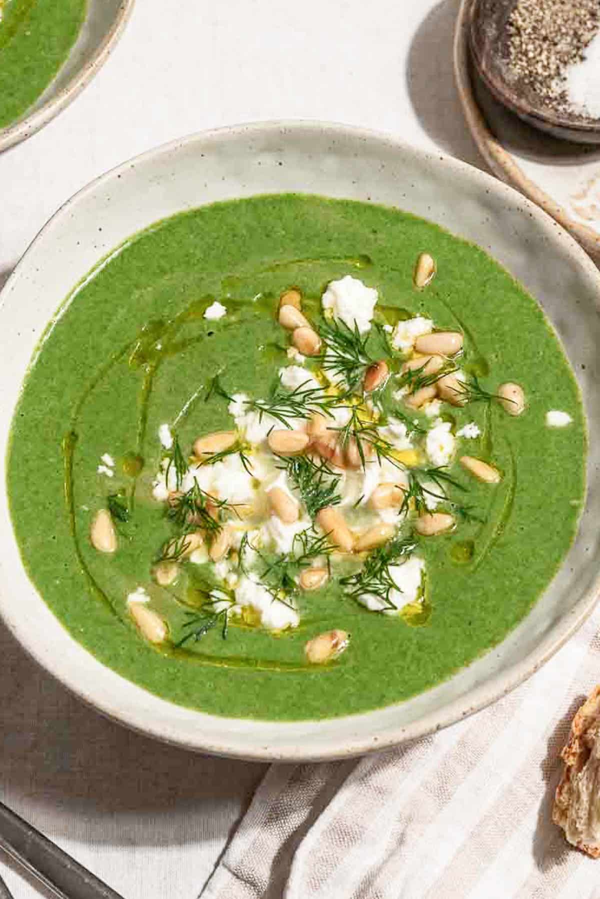Healthy Chickpea Spinach Soup Recipe | The Mediterranean Dish