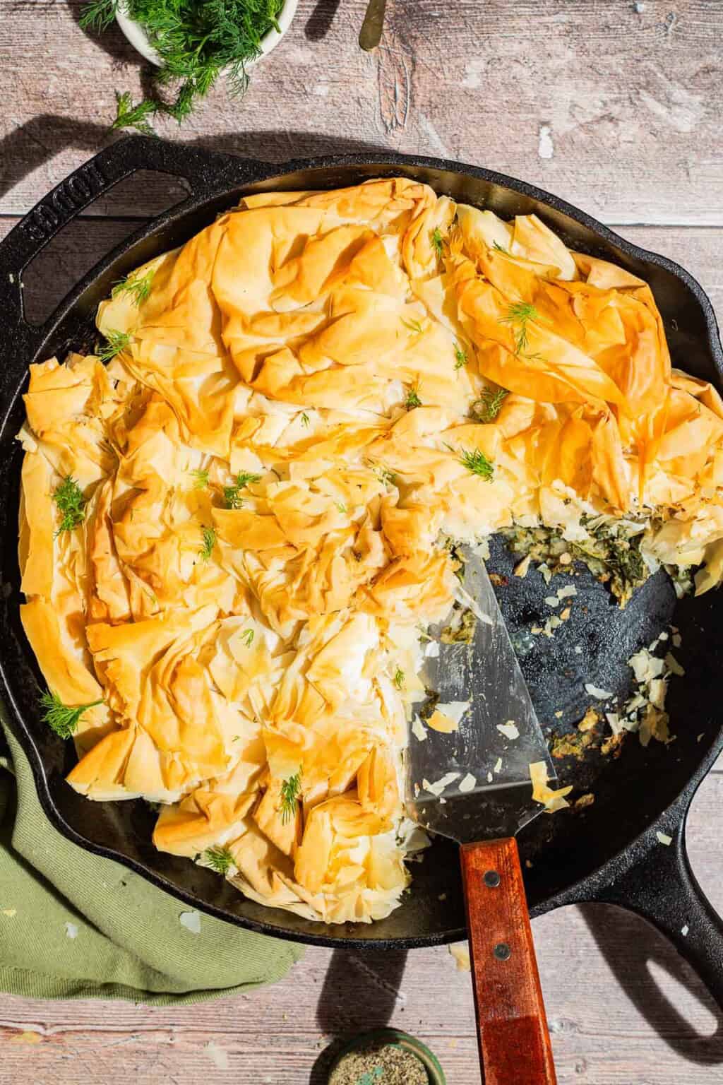 Skillet Vegan Spanakopita The Mediterranean Dish skillet-vegan-spanakopita-the-mediterranean-dish