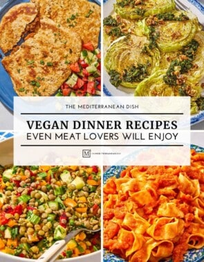 Pin image 1 for vegan dinner recipes.