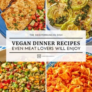 Pin image 1 for vegan dinner recipes.